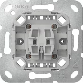 GIRA 381700 växelströmbrytarinsats, infälld, 10 A, 250 V, skruvklämmor, utan klor, för System 55