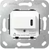 Gira SCHUKO-uttagsinsats med USB typ C PD, 16 A, 250 V, infälld, svart 236200
