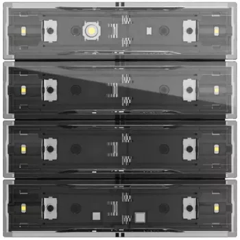 Gira Tastsens.4.70 Komfort 4f OneKNX 534400 KNX-pekskärm med 4 kapacitiva knappar och färgdisplay