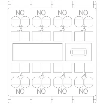 Siemens SIRIUS hjälpkontaktblock 4 slutande (3RH2911-2FA40)