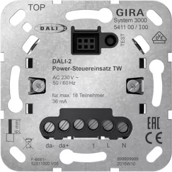 Gira System 3000 DALI-2 Effektstyrningsinsats för Tunable White 541100