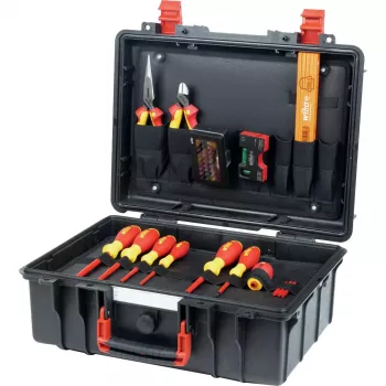 Wiha Basic Set L Electric 46-delad VDE-isolerad verktygsväska 47312