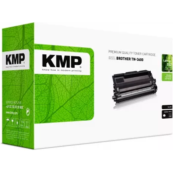KMP toner Brother TN-3600 svart 3000 sidor återtillverkad 1272,0000