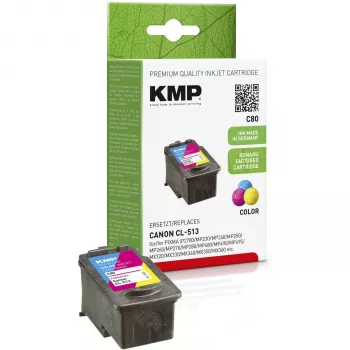 KMP C80 tri-color bläckpatron (cyan, magenta, gul) - 13 ml - kompatibel för Canon PIXMA MP230, MP252, MP258, MP272, MP280, MP282, MP495, MP499, MX360, MX410, MX420 1512.4530