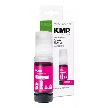KMP påfyllningsbläckflaska magenta 60 ml för Canon GI-53M (4681C001) 1583,0006