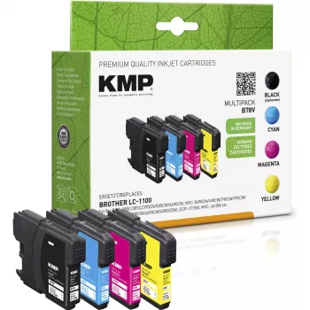 KMP MULTIPACK B78V kompatibla bläckpatroner multipack - svart, cyan, magenta, gul - för Brother DCP-6690CW, MFC-5890CN, MFC-5895CW, MFC-6490CW, MFC-6890CDW