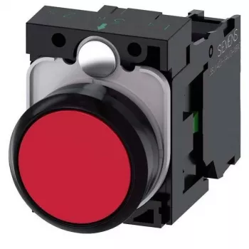 Siemens SIRIUS ACT 3SU1100-0AB20-1BA0 tryckknapp komplett, plast, röd