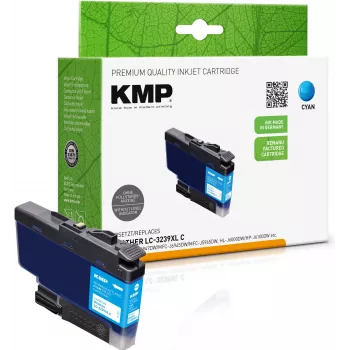 KMP cyan kompatibel bläckpatron för Brother LC-3239XLC (High Yield) 1543,4003
