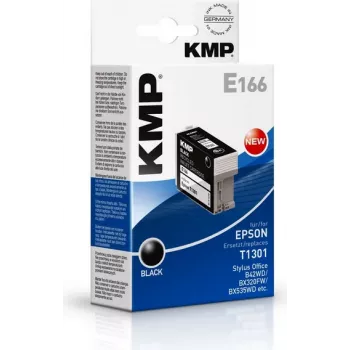 KMP E166 svart kompatibel bläckpatron för Epson Stylus Office & WorkForce (25 ml, High Yield, ersätter T1301) 1618.4001
