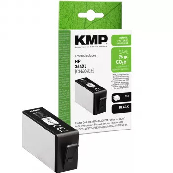 KMP kompatibel svart bläckpatron för HP 364XL (CN684EE) – hög räckvidd 1712,4001