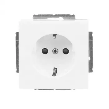 Busch-Jaeger 2CKA002013A5430 SCHUKO-uttagsinsats 20 EUCNB-84, studiovit