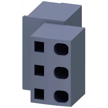 Siemens 3RV2917-5D matningsplintblock för SIRIUS 3RV2.2/3RV2.3 effektbrytare, 6 mm², skruvklämma, grå