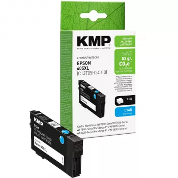 KMP 1656,4003 kompatibel cyan bläckpatron (Epson 16XL motsvarande, high yield)