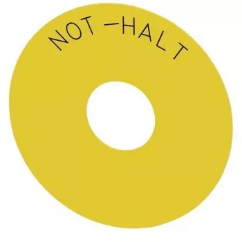 Siemens SIRIUS ACT NÖDSTOPPSSKYLT, gul, 75x75 mm, plast, engelska 3SU1900-0BC31-0AT0