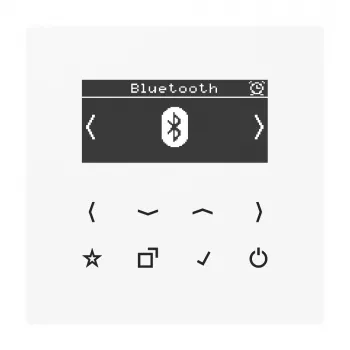 JUNG DABLSBTWW smartradio DAB+ med Bluetooth, alpinvit