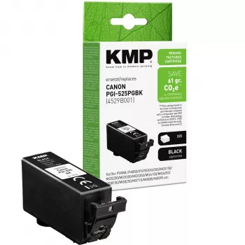 KMP kompatibel svart bläckpatron för Canon PGI-525 PGBK (4529B001) 1513,4001