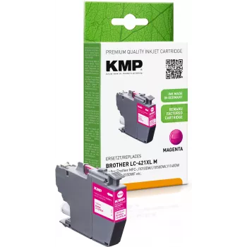 KMP återtillverkad magenta bläckpatron för Brother MFC-J1010DW (LC421XLM, 500 sidor, 7 ml) 1548,4006