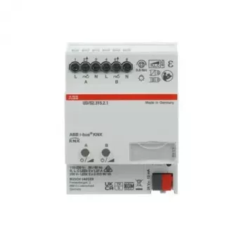ABB UD/S2.315.2.1 LED-dimmer 2x315 W/VA, 2-kanal KNX universell dimaktor, DIN-skena 2CKA006197A0053