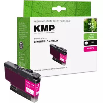 KMP kompatibel bläckpatron Brother LC427XLM magenta high yield 1551,4006