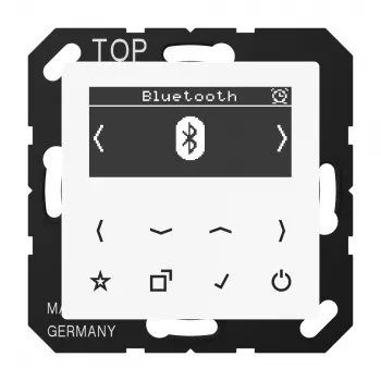 JUNG DAB A BT WW smartradio DAB+ Bluetooth, serie AS/A, alpinvit