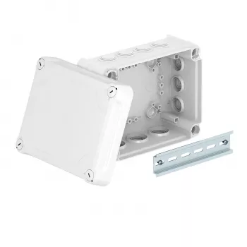 OBO Bettermann T 1 kabelgrenbox med lock, ljusgrå (2007714)