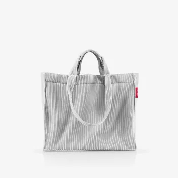 reisenthel Softshopper Cord grå axelväska polyester 47x38,5 cm GR7084