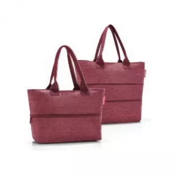 Reisenthel shopper e1 shoppingväska Twist Maroon 12L RJ3104