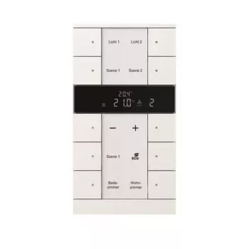 Busch-Jaeger HVAC-enhet 10-faldig, BE,studio/vit SBR/U10.0.11-884 (2CKA006330A0051)