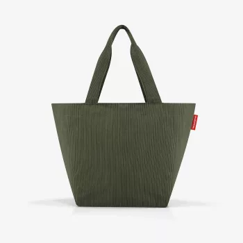 reisenthel Shopper M cord dark matcha shoppingväska ZS5057 - 15 liters kapacitet