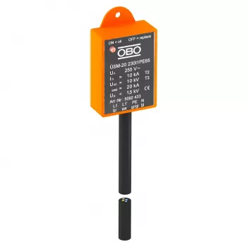 OBO Bettermann ÜSM-20-230I1PE65 överspänningsskyddsmodul för LED-armaturer, 1-fas (5092433)