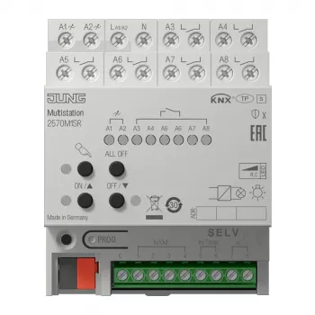JUNG 2570M1SR KNX IP multistation, DIN-skena, 4 TE, Secure