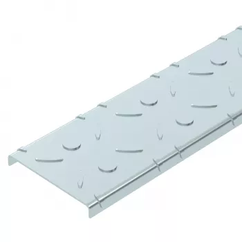 OBO Bettermann DBKR 100 FS durkplåtslock för beträdbara kabelrännor, 100x3000 mm, stål, bandförzinkat (6049119)