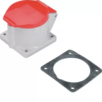 HAGER ECEE325 CEE-påbyggnadsuttag rakt 32 A IP44