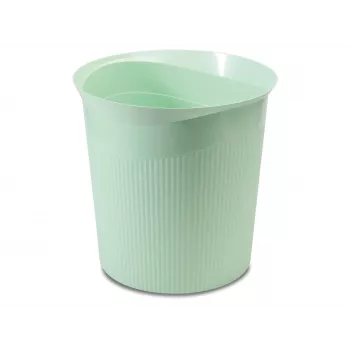 HAN Re-LOOP 13L rund avfallsbehållare, pastellgrön, 100 % PIR återvunnen plast, strukturerad 18148-805