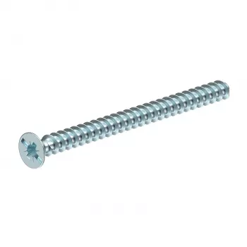 OBO Bettermann 2003279 apparatskruv M4 x 10 mm, förzinkat stål, linshuvud Phillips PZ2, 50-pack