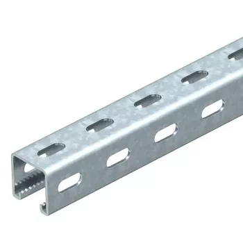 OBO Bettermann MS4141PP03 C-profilskena med sidohål, 41x41 mm, 3000 mm, varmförzinkat stål 1122500