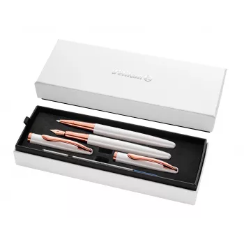 Pelikan Jazz Noble Elegance White skrivset (fountain pen & kulspetspenna, medium spets) 400197471
