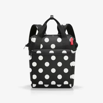 reisenthel allrounder R ryggsäck polyester svart/vit 12 L (JR7073)