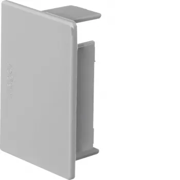 HAGER LF4006067035 Ändstycke, halogenfri, ljusgrå, 60x60 mm