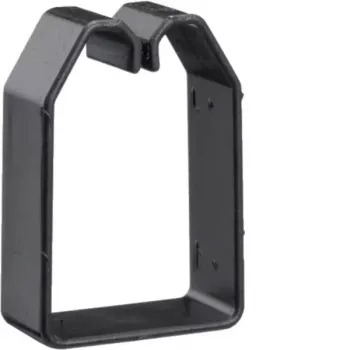 Hager BA6 Trådhållarklämma för kabelkanal 60x40 mm, PVC, svart, 50 st (B600403)
