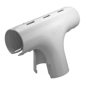 OBO Bettermann Quick-Pipe T-koppling 3000 TMS M32 ljusgrå (2153845)