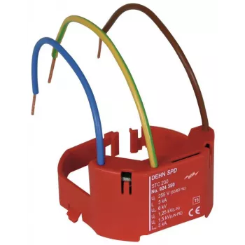 DEHN STC 230 överspänningsskydd typ 3, 230 V, klämmanslutning, röd 924350