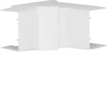 Hager LFF4006049016 justerbart innerhörn för LF/LFH 40x57 mm PVC-kabelkanal, renvit