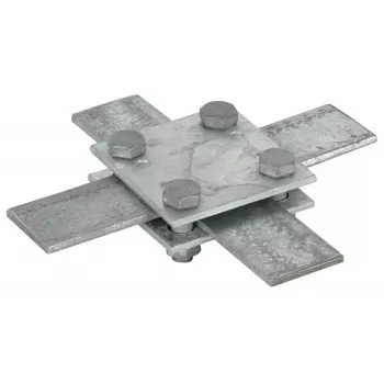 DEHN 318033 korskoppling för flatledare 30x3-4mm, varmförzinkat stål