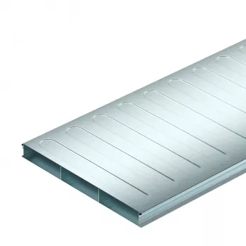 OBO Bettermann golvkabelkanal S3 35038-2, 2-delad, 350x38 mm, 2000 mm, varmförzinkat stål 7400289