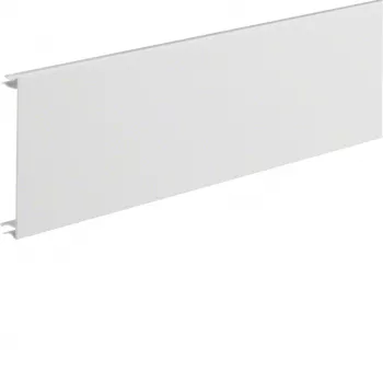 Hager BRA12029016 kanallock för BRA-serien, 120 mm bredd, 2000 mm längd, trafikvit (RAL 9016)