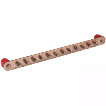DEHN 472237 potentialutjämningsskena PAS I 12AP koppar 12-fack utan lock