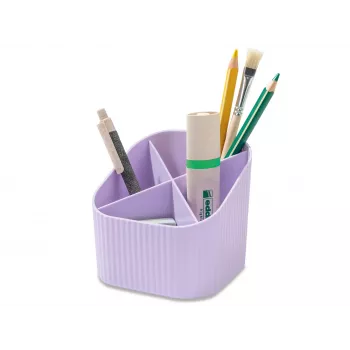 HAN X-LOOP pennhållare pastellviolett plast 4 fack 11,1 x 11,1 x 10,5 cm (17238-887D)