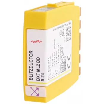 DEHN BXT ML2 BDS24 kombinerad blixtström- och överspänningsavledarmodul typ 2 24V DC 2-polig DIN-skena 920244