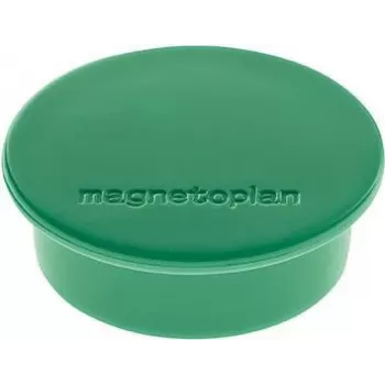 Magnetoplan Discofix rund magnet grön fullkärna ferrit 2,2 kg 10-pack 1662005